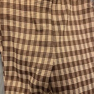 Love on a Hanger Brown and Cream Checkered Pants